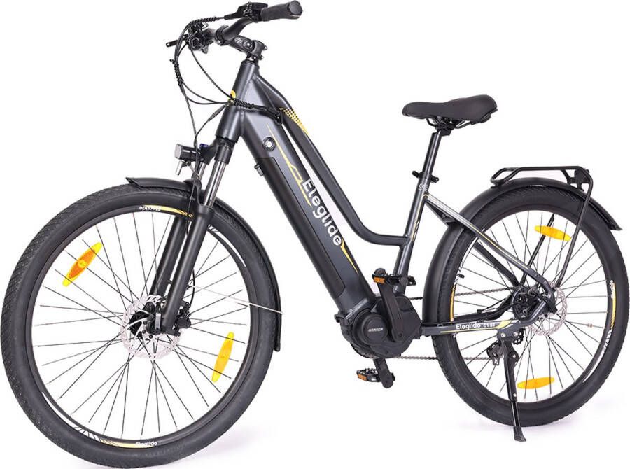 Eleglide C1 ST 27 5 inch Trekkingfiets met 250W Ananda Mid-Drive motor 14 5Ah accu max 150km actieradius hydraulische vering en hydraulische schijfrem Shi o 7 versnellingen Zwart