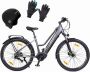 Eleglide C1 ST 27 5 inch Trekkingfiets met 250W Ananda Mid-Drive motor 14 5Ah accu max 150km actieradius hydraulische vering en hydraulische schijfrem Shi o 7 versnellingen Zwart - Thumbnail 1