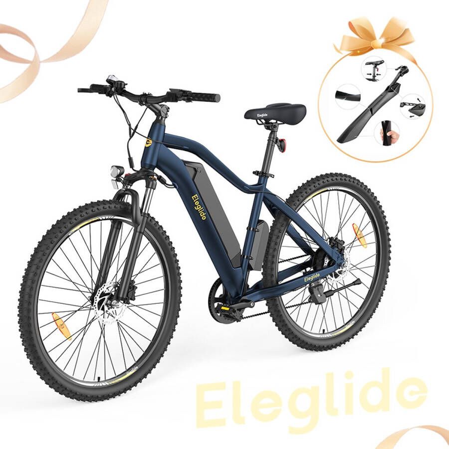Eleglide Mopride 3 elektrische fiets 250W motor 48V 12Ah accu 29*2.4 inch banden 25km u maximumsnelheid 120km maximumbereik hydraulische schijfrem vering met lockout Shimano 7-speed LCD-scherm app-bediening