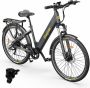 Eleglide T1 Step-Thru elektrische trekkingfiets 27 5 Inch CST-banden 36V 13Ah accu 250W borstelloze motor 25Km h Shi o 7 versnellingen 100km maximaal bereik IPX4 waterdicht 120kg maximale belasting Dubbele schijfrem Grijs - Thumbnail 1