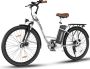 ELEKGO Elektrische Fiets EG31 Trendy 28 Inch City Commuter EBike met Afneembare 36V 12Ah Lithium Batterij Mountain E-Bike met 250W Motor Damesfiets 7 Versnellingen IP54 Waterdicht - Thumbnail 1