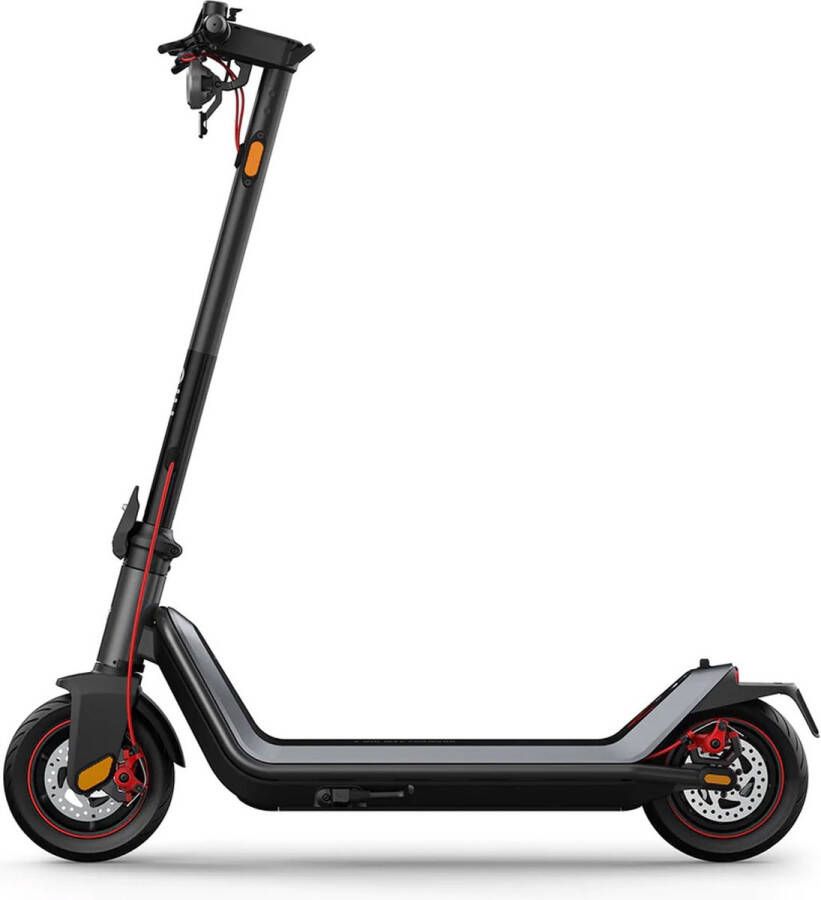 Elektrische step NIU KQI 3 Max voor Volwassenen Zwart Elektrische Scooter met 10'' Luchtbanden Motorvermogen E Step van 900W Bereik tot 65km aan Snelheid van 25km u