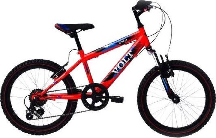 Elite Volt 18 Inch 30 cm Jongens 6V Knijprem Rood