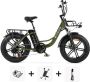 Engwe Black Friday Super Deal! L20 Groen + Voorrekje + Kettingslot + Telefoonhouder + Montage 250W Elektrische Fatbike - Thumbnail 2