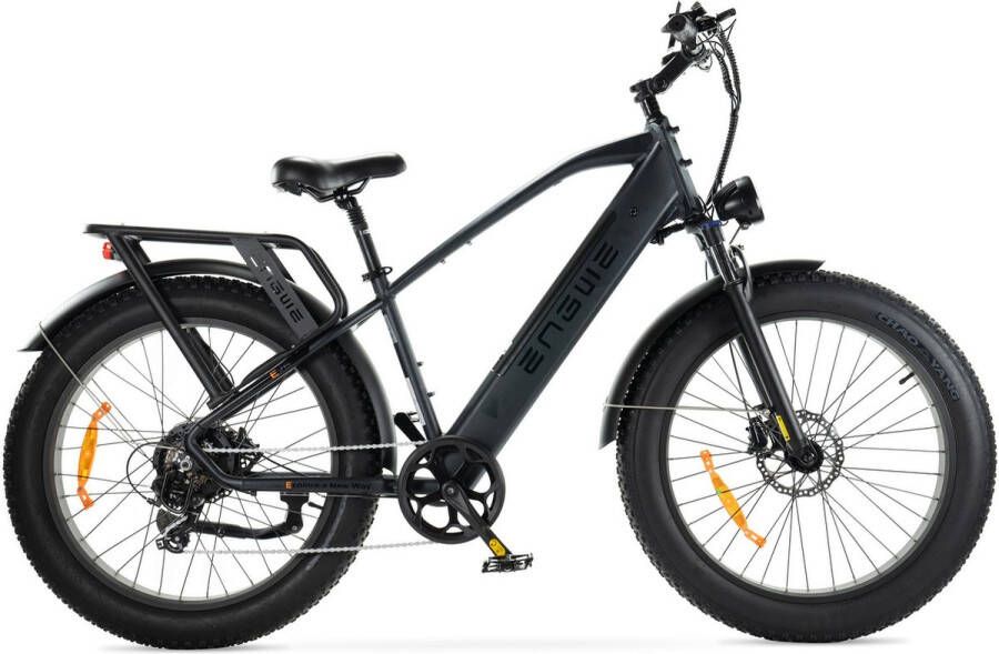 Engwe E26 Hoge instap Fatbike Zwart 250W Elektrische Fatbike