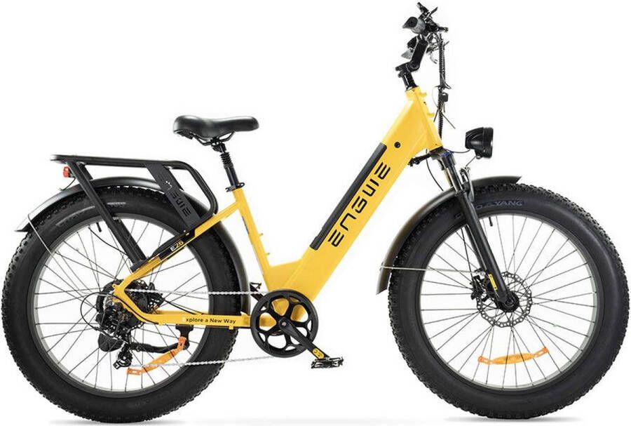 Engwe E26 Lage instap Fatbike Geel 250W Elektrische Fatbike