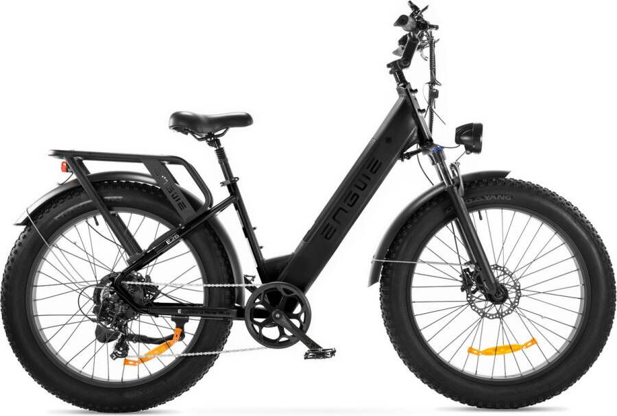 Engwe E26 – Lage Instap Elektrische E-Bike – Zwart – 250W Motor – Max 25 km u – 7 Versnellingen – Offroad elektrische Fatbike