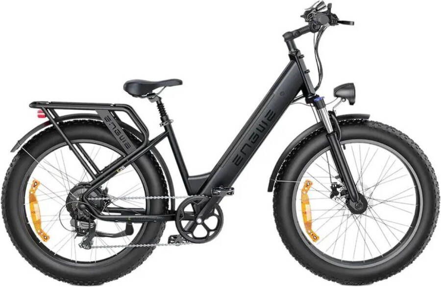 Engwe E26 ST Elektrische Fatbike E-bike Lage Instap 26 Inch 250W Motor 7 Versnellingen 140 km Actieradius Hydraulische Schijfremmen Grijs