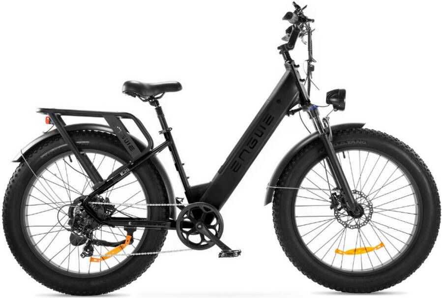 Engwe E26 ST Elektrische Fatbike E-bike Lage Instap 26 Inch 250W Motor 7 Versnellingen 140 km Actieradius Hydraulische Schijfremmen Zwart