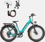 Engwe E26 Step-thru elektrische fiets 48V 16AH accu 250W motor Mountainbike Shi o 7 versnellingen 140km Max bereik 25km h Max snelheid 26 * 4 0 inch dikke band 150kg belasting Hydraulische schijfrem Gem Blue - Thumbnail 3