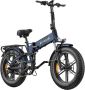 Engwe Engine Pro 2.0 Elektrische Vouwfiets Fatbike 20 Inch 250W Motor 8 Versnellingen 110 km Actieradius Hydraulische Schijfrem Blauw - Thumbnail 2
