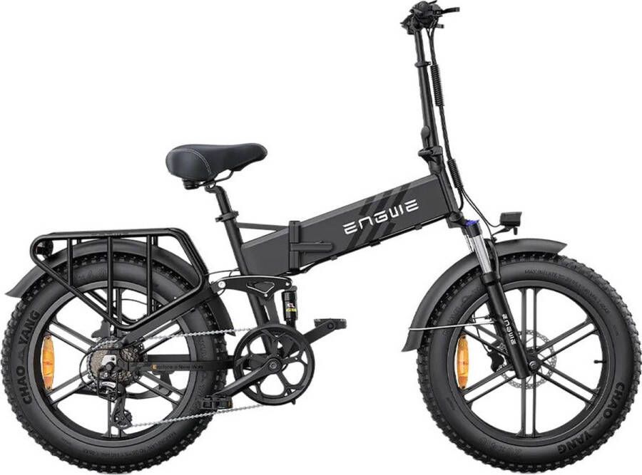 Engwe Engine Pro 2.0 Elektrische Vouwfiets Zwart 250W Elektrische Vouwfiets