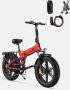 Engwe Engine X 250W Motor Opvouwbare Ebike Fat Tire Elektrische fiets 13Ah Batterij 25 km u Max. Snelheid 100 km Bereik Rood——Gratis geschenk voor een beperkte tijd: stuurtas + houder voor mobiele telefoon + combinatieslot - Thumbnail 2