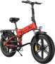 Engwe Engine X 250W Motor Opvouwbare Ebike Fat Tire Elektrische fiets 13Ah Batterij 25 km u Max. Snelheid 100 km Bereik Rood——Gratis geschenk voor een beperkte tijd: stuurtas + houder voor mobiele telefoon + combinatieslot - Thumbnail 1