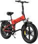Engwe Engine X Elektrische Vouwfiets Fatbike 20 Inch 250W Motor 7 Versnellingen 100 km Actieradius Mechanische Schijfrem Rood - Thumbnail 1