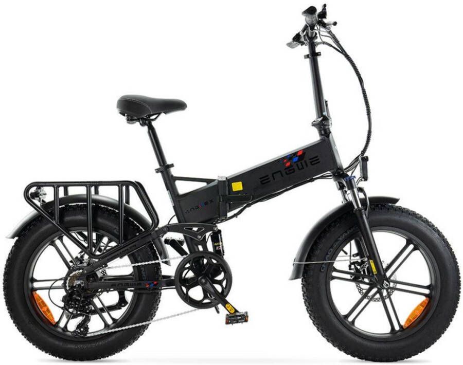 Engwe Engine X Elektrische Vouwfiets Fatbike 20 Inch 250W Motor 7 Versnellingen 100 km Actieradius Mechanische Schijfremmen Zwart