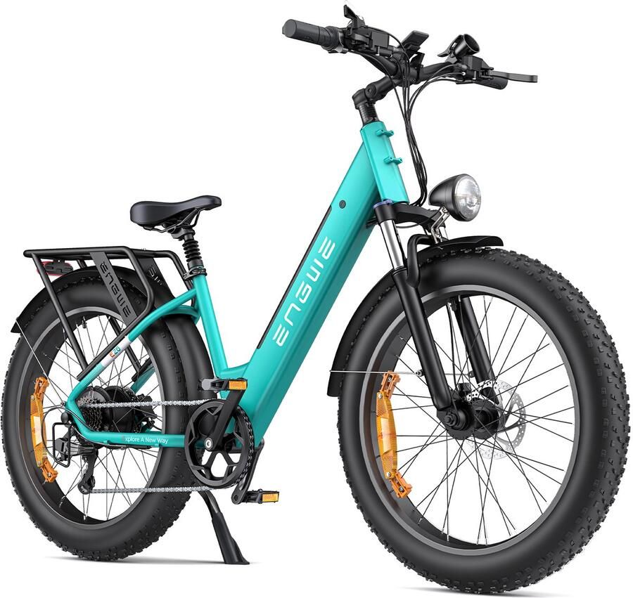 Engwe E26 ST Elektrische Fatbike 26 inch Elektrische fiets 250W 70Nm 140 km Actieradius 48V 16Ah E-bike – Krachtig voor Stad Strand en Offroad Groen