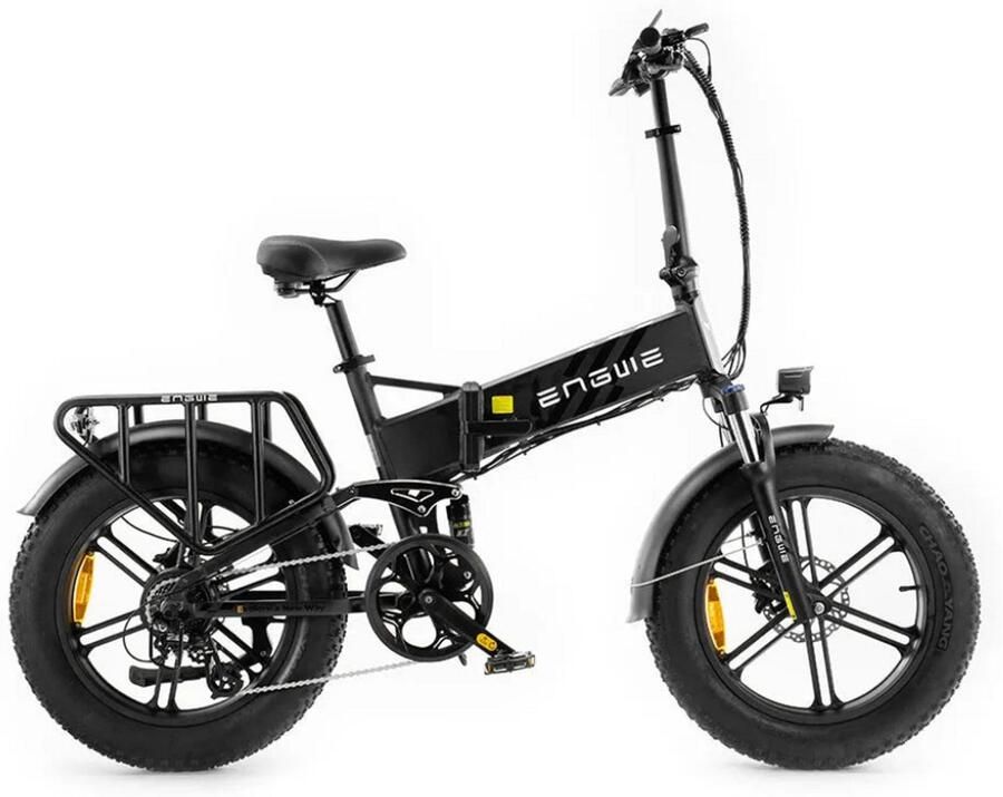 Engwe Engine Pro 2.0 Elektrische Vouwfiets Fatbike 20 Inch 250W Motor 8 Versnellingen 110 km Actieradius Hydraulische Schijfrem Zwart