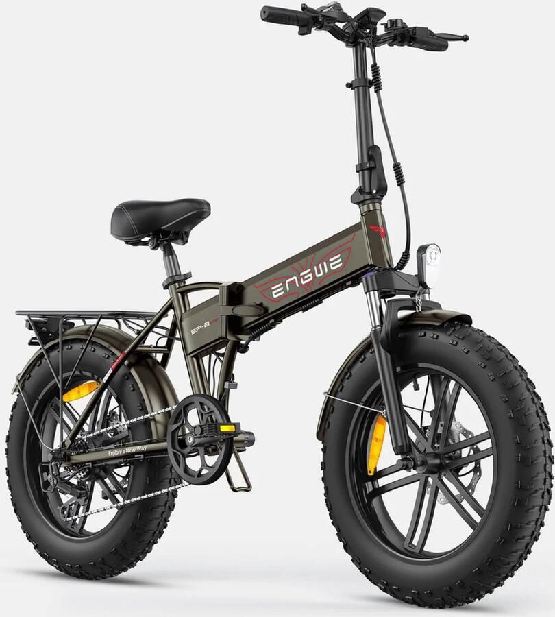 Engwe EP-2 BOOST E-Bike 20 inch 120km actieradius 250W motor bruin