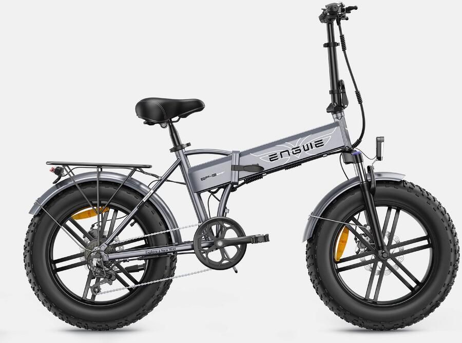 Engwe EP-2 BOOST Elektrische fiets Actieradius 100km Verwijderbare batterij 48V13Ah 250W Motor Shi o 7 Versnellingen 20 Inch opvouwbare City Commuter E-Bike Mechanische Schijfrem VTC Fatbike Grijs - Foto 2