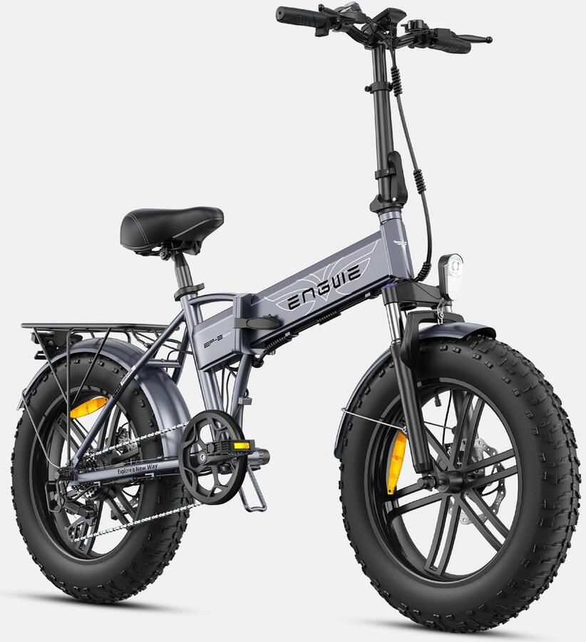 Engwe EP-2 BOOST E-Bike 20 inch 120km actieradius 250W motor grijs