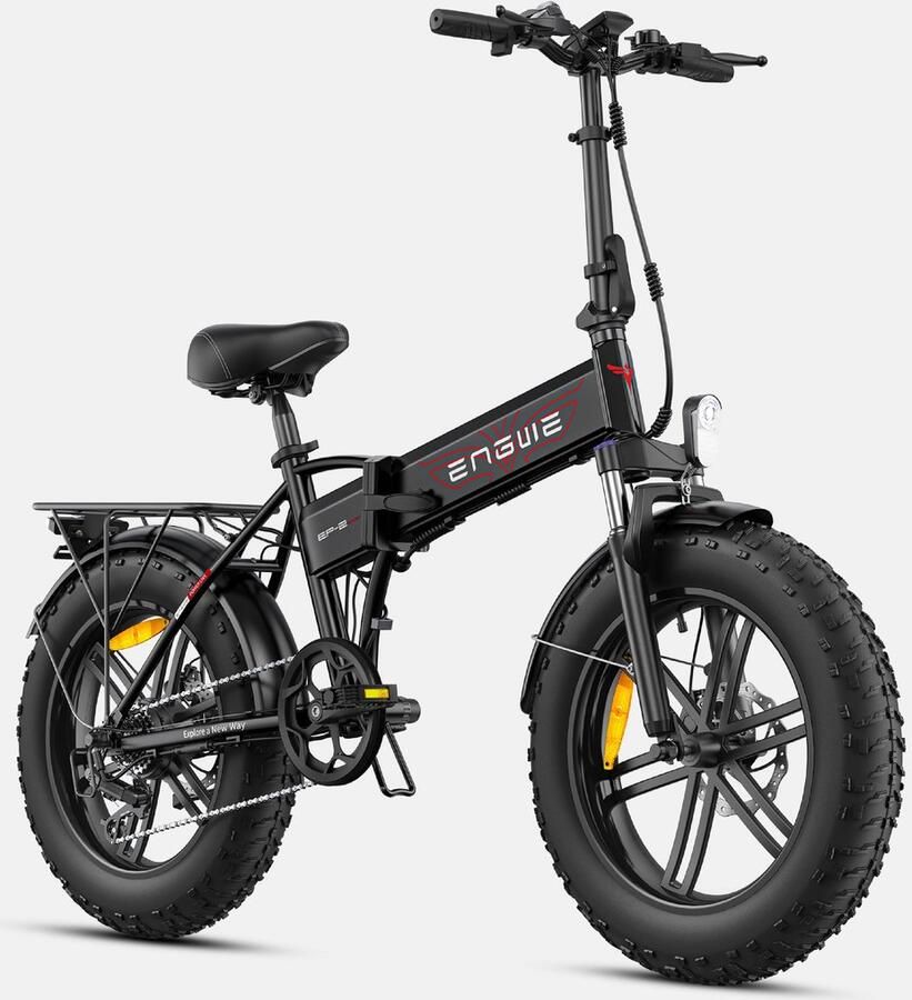 Engwe EP-2 BOOST E-Bike 20 inch 120km actieradius 250W motor zwart