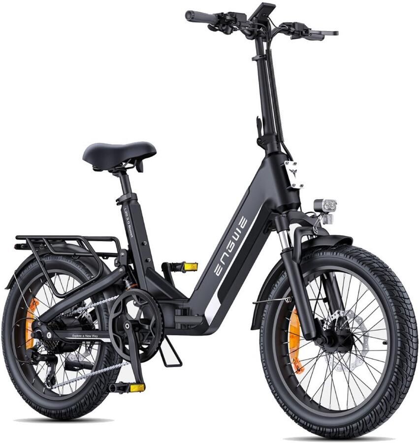 Engwe L20 3.0 Boost E-Bike -20 inch 85km actieradius 250W motor zwart