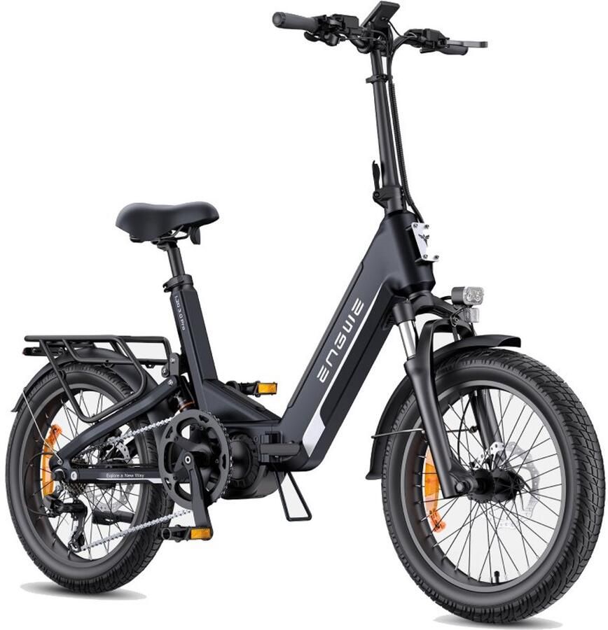 Engwe L20 3.0 PRO E-Bike -20 inch 96km actieradius 250W motor zwart