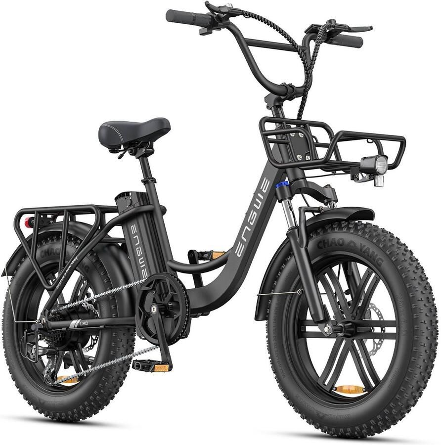 Engwe L20 Boost E-Bike -20 inch 126km actieradius 250W motor zwart