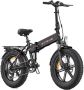 Engwe EP-2 Pro Elektrische Vouwfiets Fatbike 20 Inch 250W Motor 7 Versnellingen 120 km Actieradius Mechanische Schijfrem Zwart - Thumbnail 2