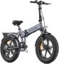 Engwe EP-2 Pro Elektrische Vouwfiets Fatbike 20 Inch 250W Motor 7 Versnellingen 120 km Actieradius Mechanische Schijfrem Grijs - Thumbnail 1