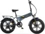 Engwe EP-2 Pro Elektrische Vouwfiets Fatbike 20 Inch 250W Motor 7 Versnellingen 120 km Actieradius Mechanische Schijfrem Grijs - Thumbnail 2