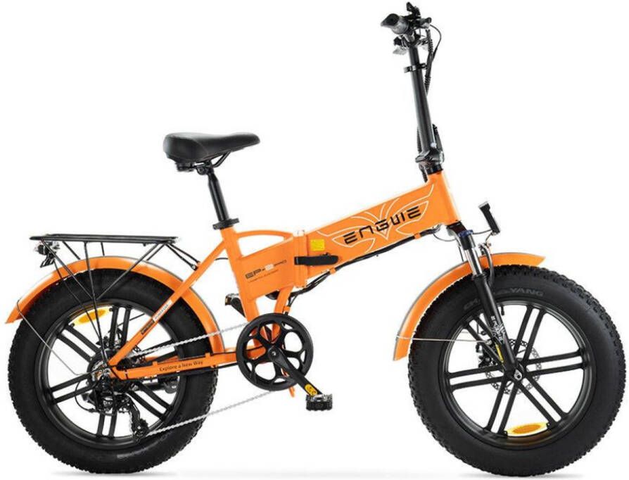 Engwe EP-2 Pro Elektrische Vouwfiets Fatbike 20 Inch 250W Motor 7 Versnellingen 120 km Actieradius Mechanische Schijfrem Oranje