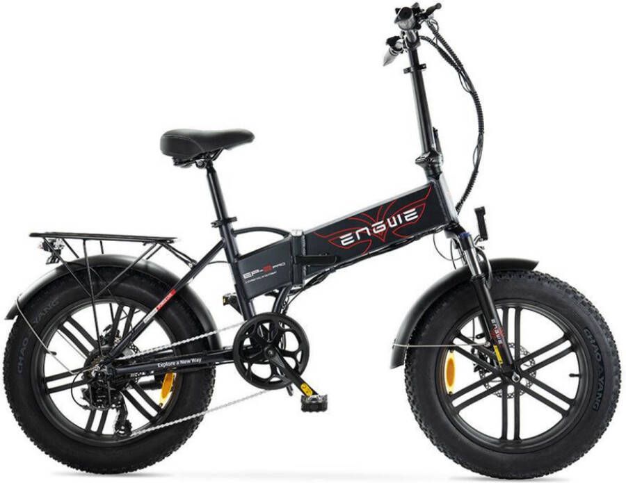 Engwe EP-2 Pro Elektrische Vouwfiets Fatbike 20 Inch 250W Motor 7 Versnellingen 120 km Actieradius Mechanische Schijfremmen Zwart