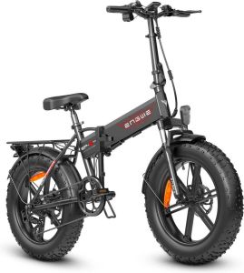 Engwe EP-2 Pro Fatbike Elektrische Fiets Fatbike Electrisch Vouwfiets E Bike 13Ah 35km u 100km Zwart