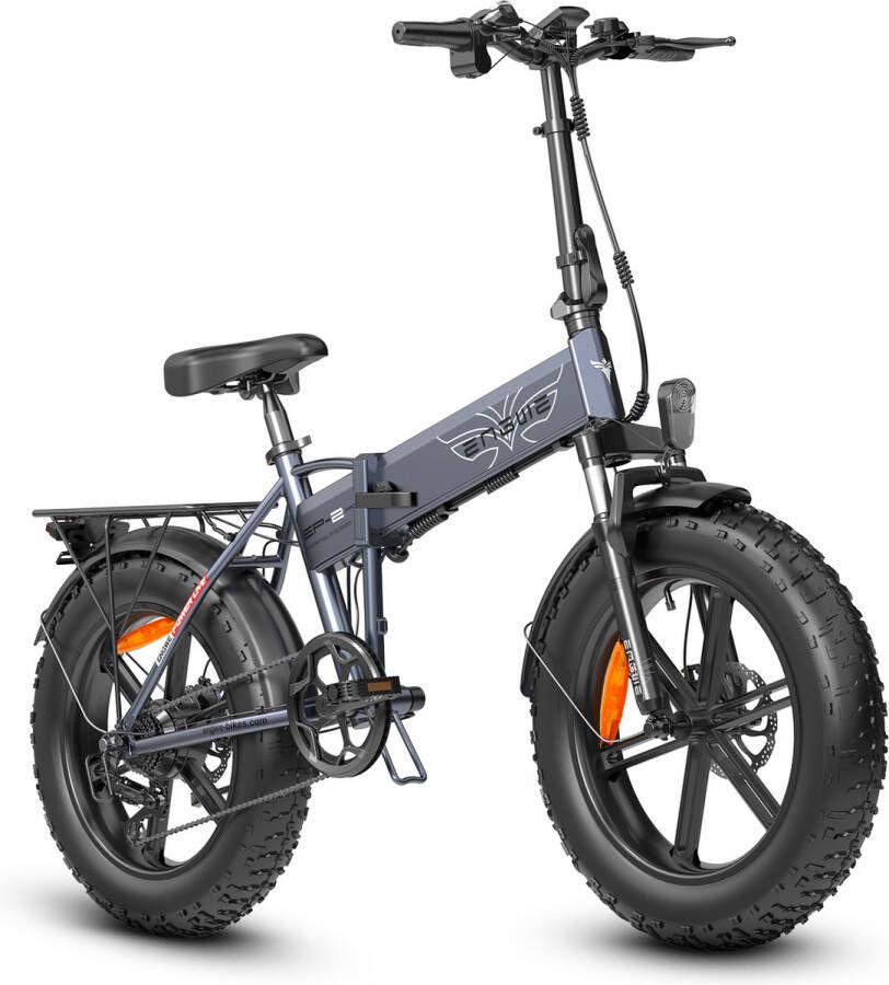 Engwe EP-2 Pro Fatbike Elektrische Fiets Fatbike Electrisch Vouwfiets E Bike 13Ah 45km u 100km Grijs