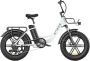 Engwe L20 Elektrische Fatbike E-bike 20 Inch 250W Motor 7 Versnellingen 140 km Actieradius Mechanische Schijfrem Wit - Thumbnail 1