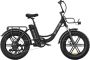 Engwe L20 Elektrische Fatbike E-bike 20 Inch 250W Motor 7 Versnellingen 140 km Actieradius Mechanische Schijfrem Zwart - Thumbnail 2