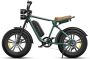 Engwe M20 (13Ah) Elektrische Fatbike Enkele Accu 20 Inch 250W Motor 7 Versnellingen 75 km Actieradius Mechanische Schijfrem Groen - Thumbnail 2