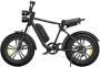 Engwe M20 (13Ah) Elektrische Fatbike Enkele Accu 20 Inch 250W Motor 7 Versnellingen 75 km Actieradius Mechanische Schijfrem Zwart - Thumbnail 1