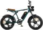 Engwe M20 (13Ah) Elektrische Fatbike Enkele Accu 20 Inch 250W Motor 7 Versnellingen 75 km Actieradius Mechanische Schijfrem Groen - Thumbnail 1