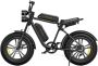 Engwe M20 (26Ah) Elektrische Fatbike Dubbele Accu 20 Inch 250W Motor 7 Versnellingen 150 km Actieradius Mechanische Schijfrem Zwart - Thumbnail 1