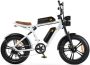 Engwe M20 (26Ah) Elektrische Fatbike Dubbele Accu 20 Inch 250W Motor 7 Versnellingen 150 km Actieradius Mechanische Schijfrem Wit - Thumbnail 1