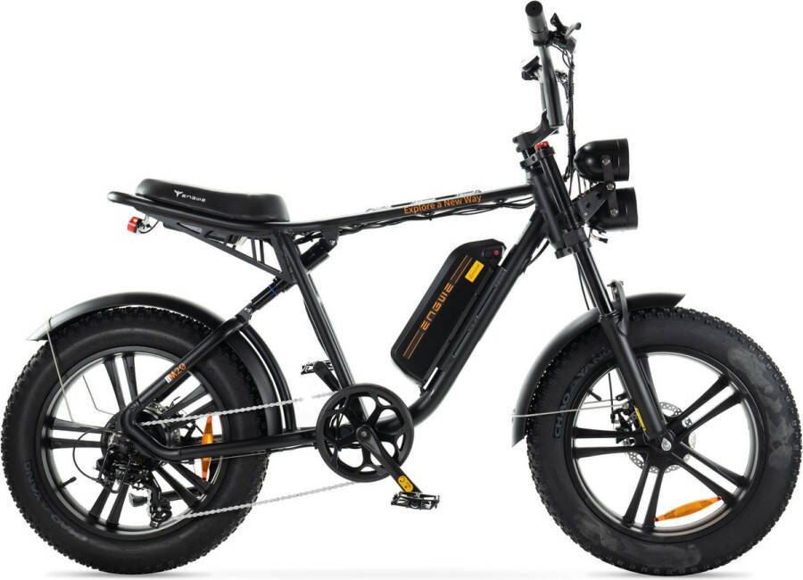 Engwe M20 Fatbike Zwart 250W Elektrische Fatbike