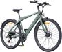 Engwe MapFour N1 Air elektrische fiets 250W motor 36V 10Ah accu 700*38C spaakbanden 25km h max snelheid 100km actieradius mechanische schijfrem voor en achter SHI O 7 versnellingen koppel sensor LCD-kleurenscherm Groen - Thumbnail 1
