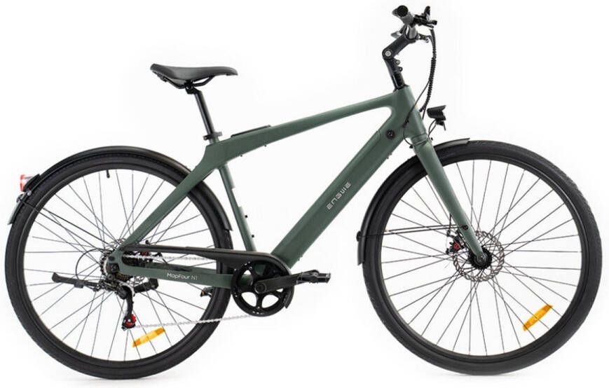 Engwe MapFour N1 Air Elektrische Fiets – E-bike – Hoge Instap – 28 Inch 250W Motor 100 km Actieradius Mechanische Schijfremmen Groen