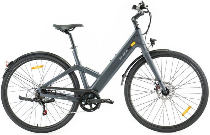 Engwe MapFour N1 Air ST Elektrische Fiets – E-bike – Lage Instap – 28 Inch 250W Motor 100 km Actieradius Mechanische Schijfremmen Grijs