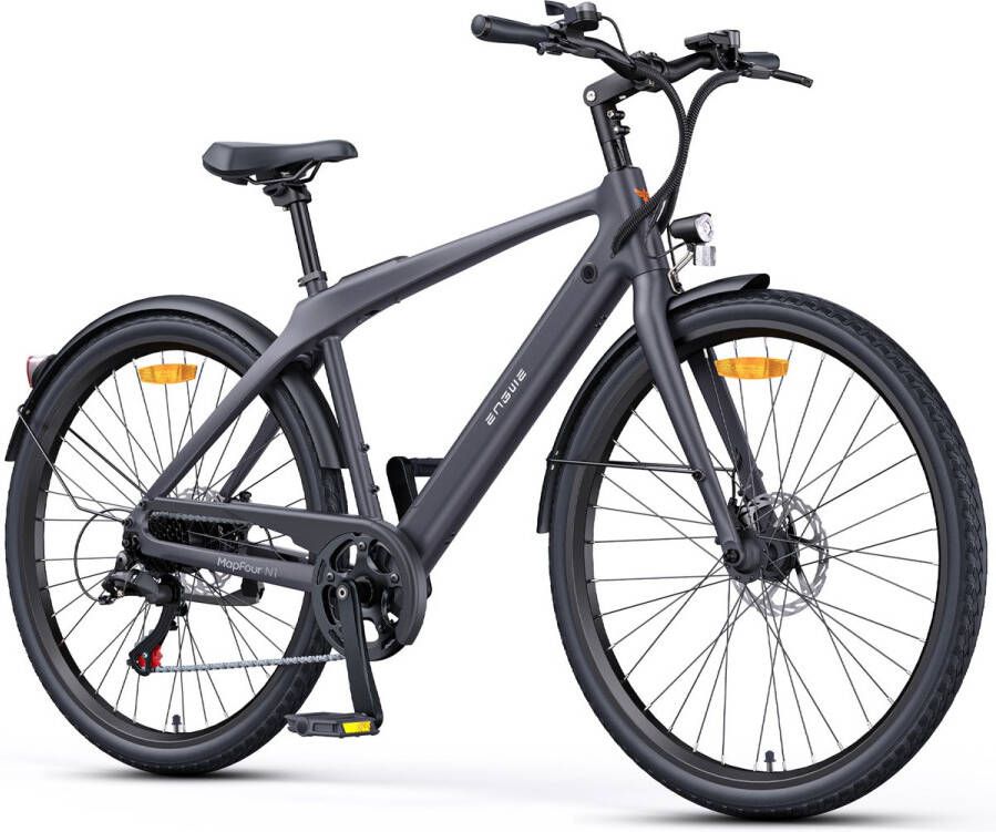 Engwe N1 Air Elektrische fiets Actieradius 100km Verwijderbare batterij 36V10Ah Motor 250W Frame van koolstofvezel Shi o 7-versnellingen Wieldiameter 700C*38C Grijs