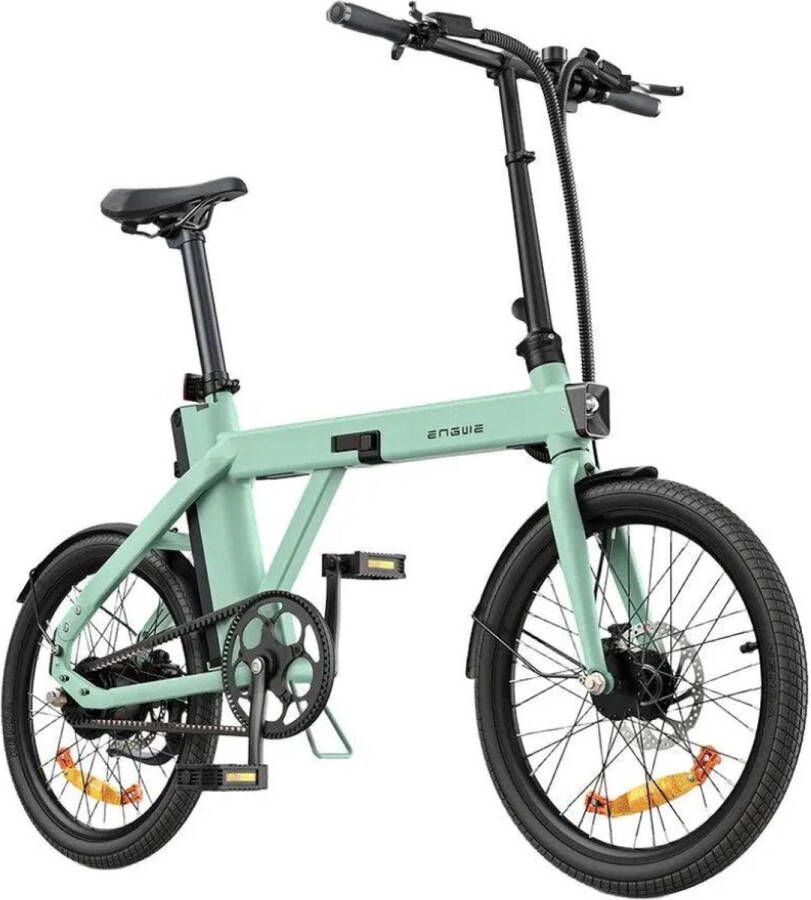 Engwe P20 Elektrische Vouwfiets Carbon Riemaandrijving 20 Inch 250W Motor 100 km Actieradius Hydraulische Schijfrem Groen