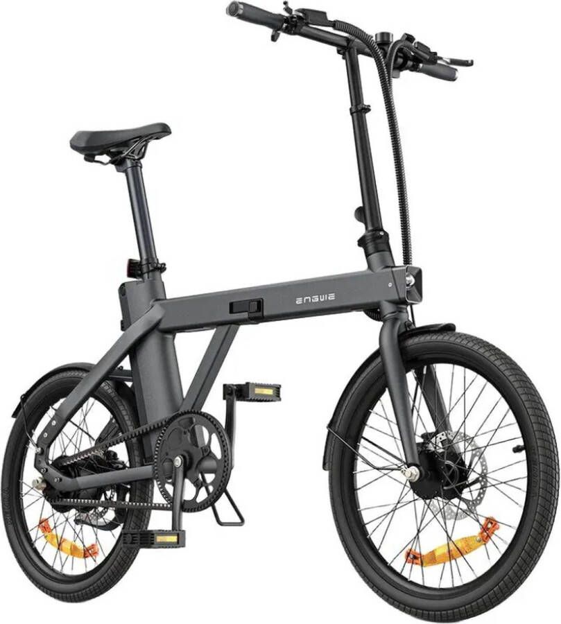 Engwe P20 Elektrische Vouwfiets Carbon Riemaandrijving 20 Inch 250W Motor 100 km Actieradius Hydraulische Schijfrem Zwart